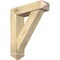 Ekena Millwork Traditional Arts and Crafts Rough Sawn Bracket w/ Offset Brace, Douglas Fir, 6"W x 22"D x 26"H BKT0604X22X26TRA03RDF - alternate 1